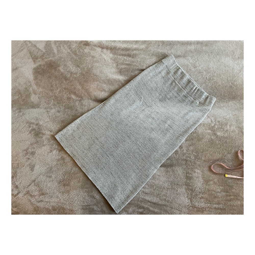 JAMES PERSE ribbed heather gray midi skirt - size 4/XL - like new